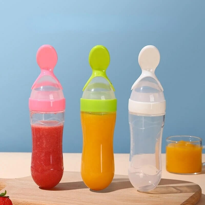 Easy Eat™|Biberon cuillère à presser en silicone